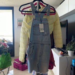 Brand new overall light wash from Zara